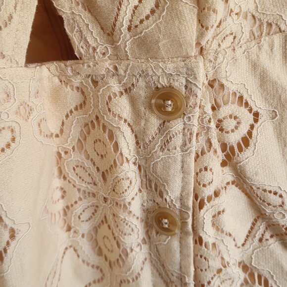 Pamela Love x Rent the Runway Yellow Lace Mini Dress –SZ XS - Picture 5 of 13